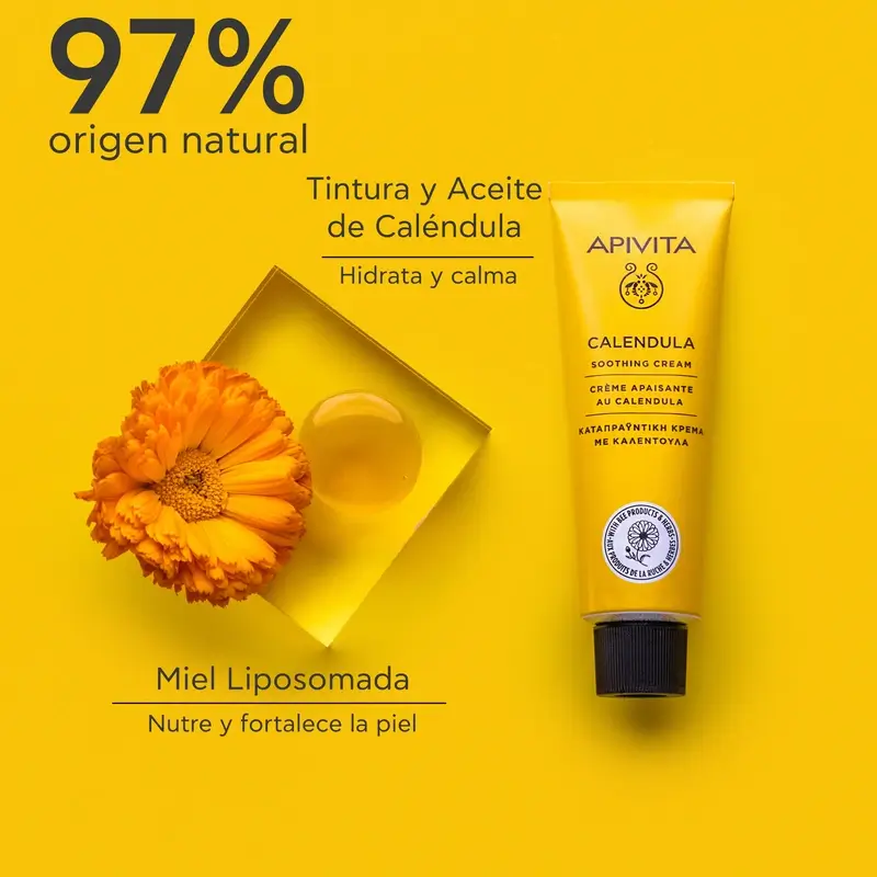 Apivita Cremas Herbales Calmante Con Caléndula, 50 ml