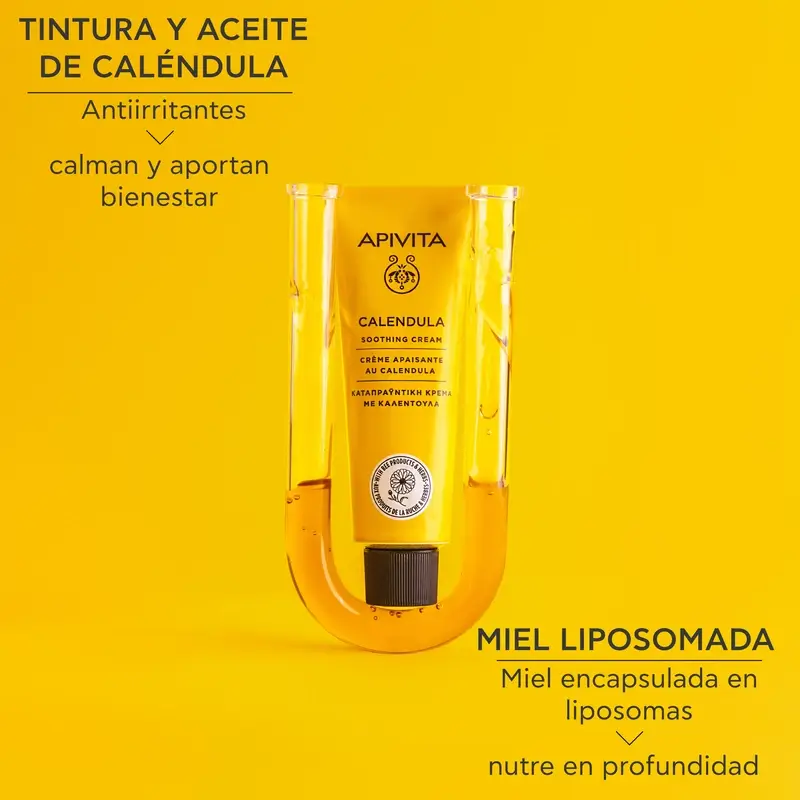 Apivita Cremas Herbales Calmante Con Caléndula, 50 ml