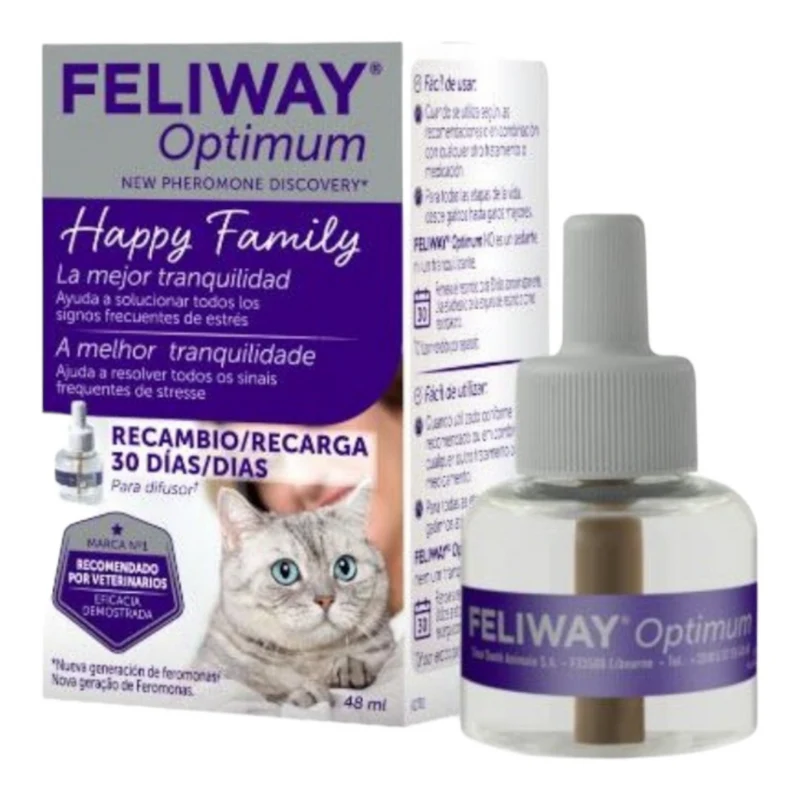 Feliway Optimum Recambio para Difusor — Armonía Continuada para Gatos