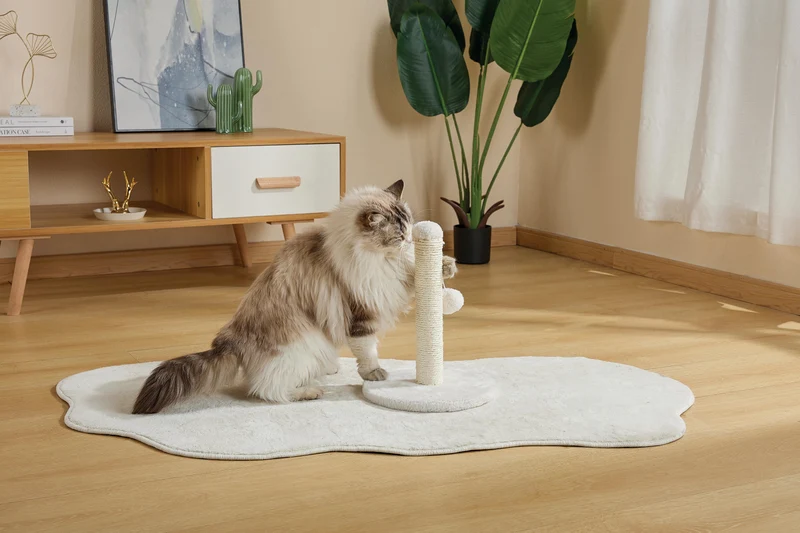 MY FIRST CAT TREE Pompom White