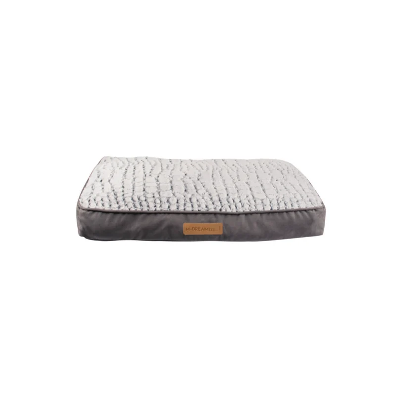 SNAKE SUEDE Cushion White & Black