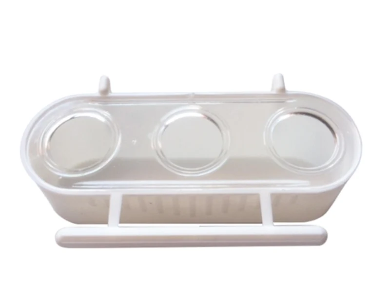 Recipiente antiderrame para alimentos - 3 orificios - 124x70x35 mm