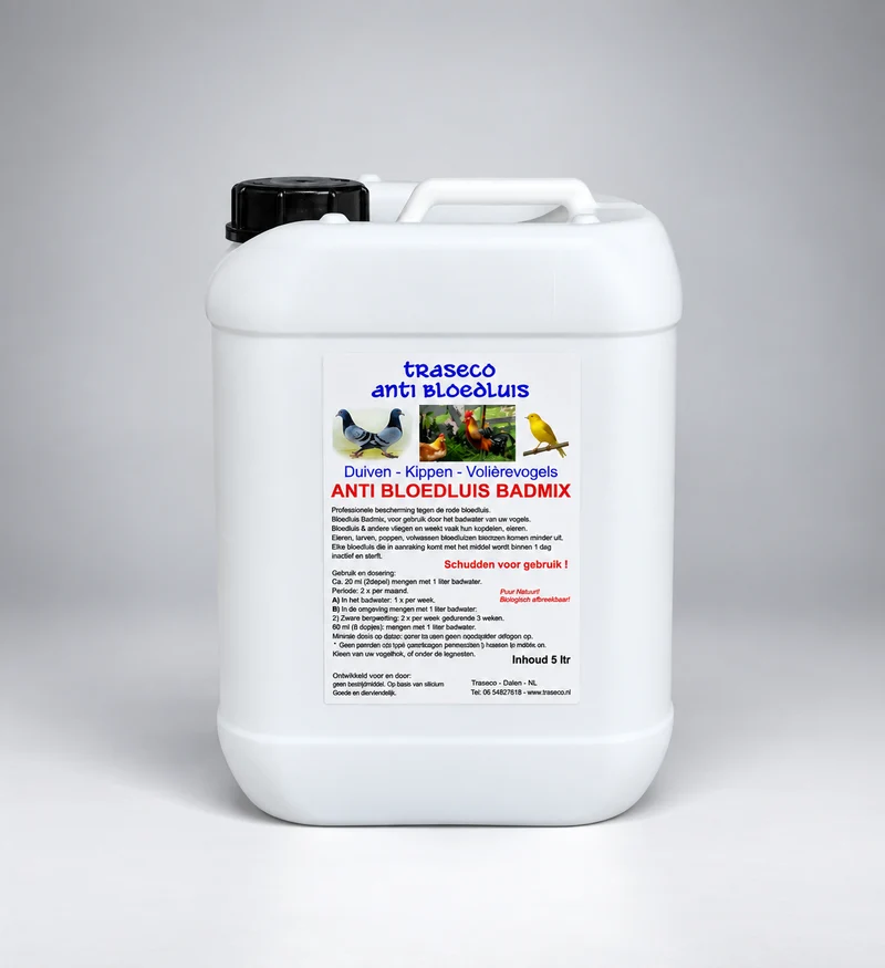 Mezcla de Baño Antiácaros Rojos 5L Traseco