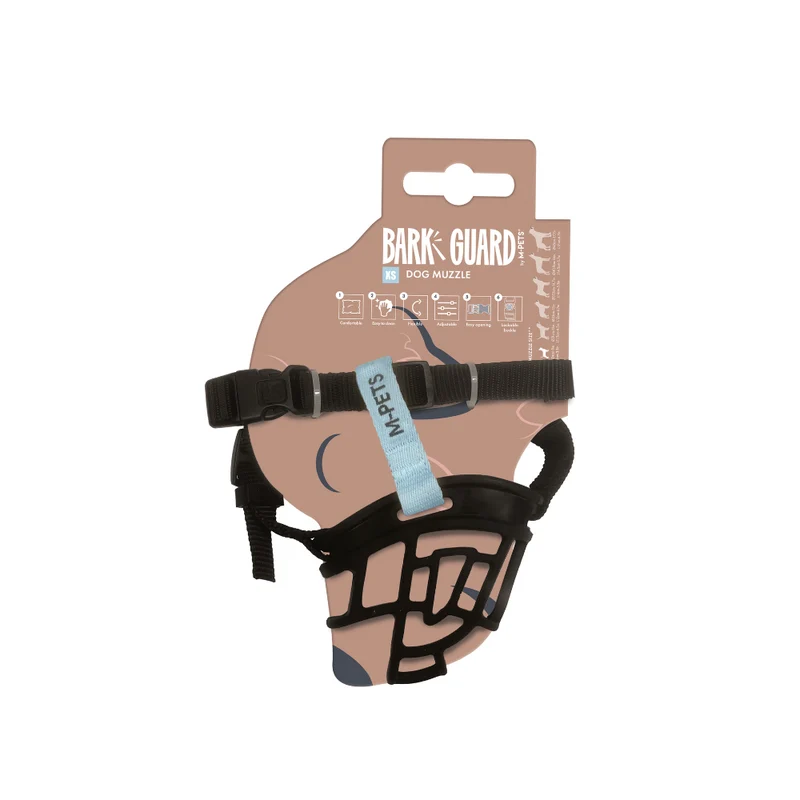 BARK GUARD Dog Muzzle Black&Blue