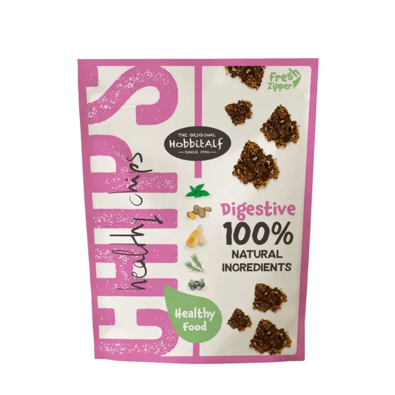 Hobbitalf Healthy Chips 180 g Snack Natural y Funcional para Perros | Fresh Dental, Digestive, Relax