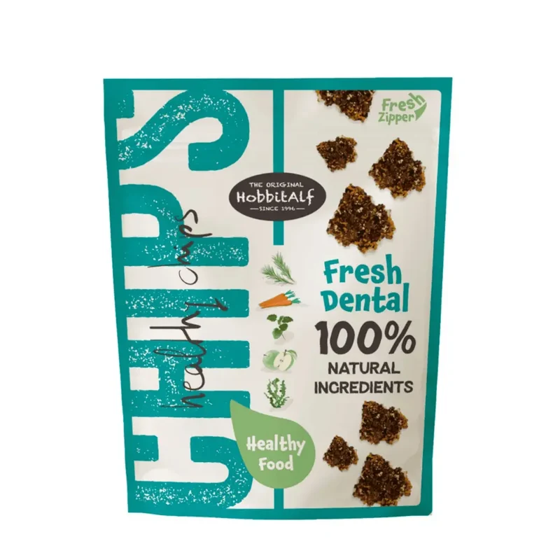 Hobbitalf Healthy Chips 180 g Snack Natural y Funcional para Perros | Fresh Dental, Digestive, Relax