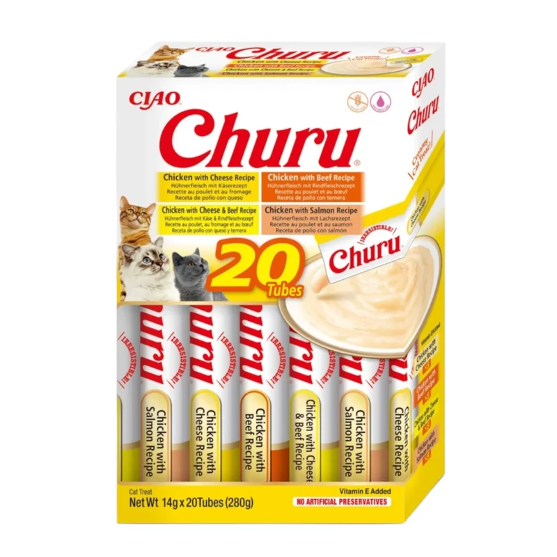 Churu Box 20 Tubos Variedades para Gatos