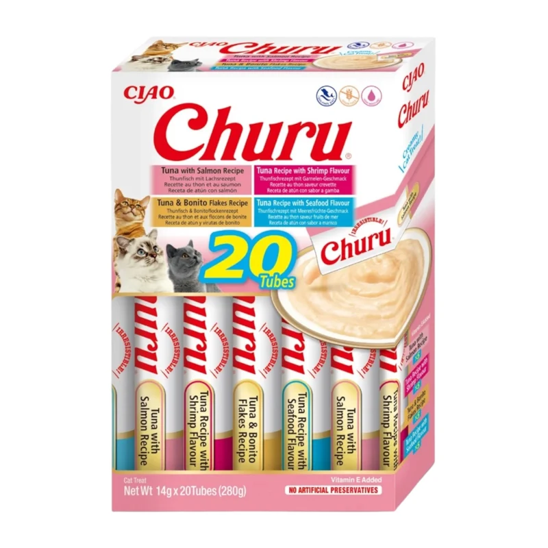 Churu Box 20 Tubos Variedades para Gatos