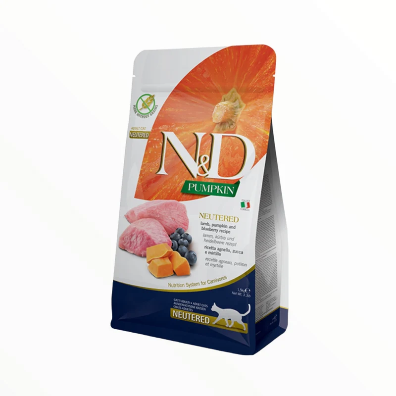 Farmina N&D Pumpkin Cordero Calabaza y Arándanos Esterilizado para Gatos