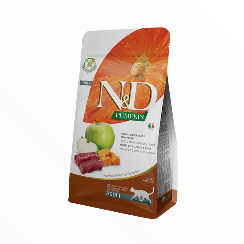 Farmina N&D Pumpkin Venado Calabaza y Manzana para Gatos Adultos