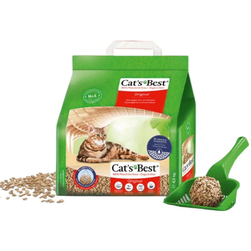 Cats Best Original Arena vegetal para Gatos — Aglomerante Natural