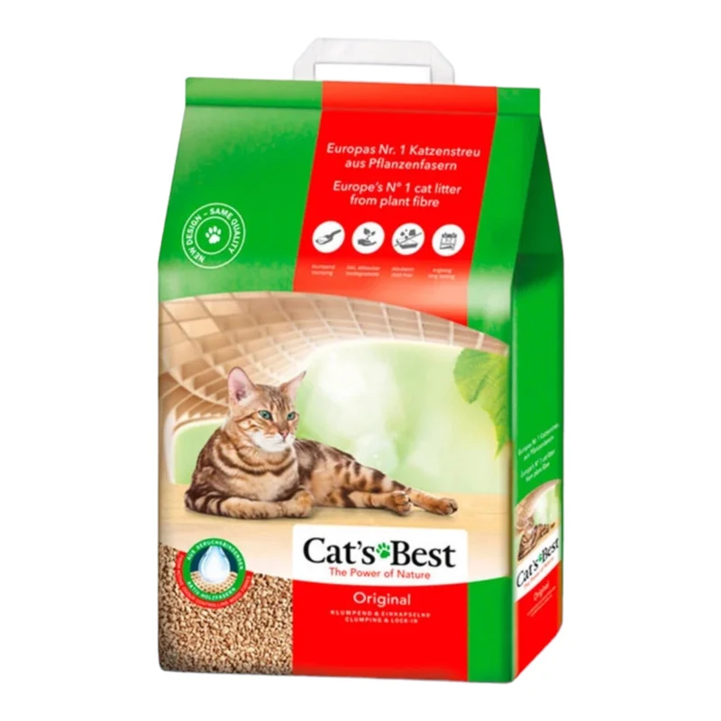 Cats Best Original Arena vegetal para Gatos — Aglomerante Natural