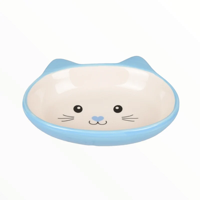 Comedero Black Cat para Gatos — Cerámica Elegante Negro