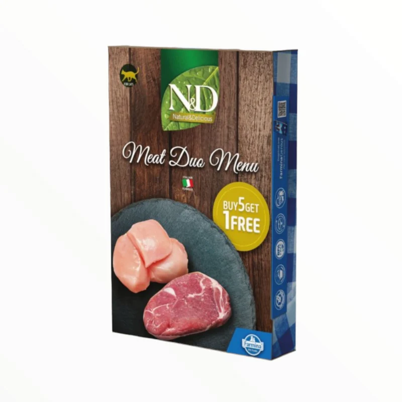 Farmina Pack 5+1 Comida Húmeda para Gatos — Variedad Carnes o Pescados