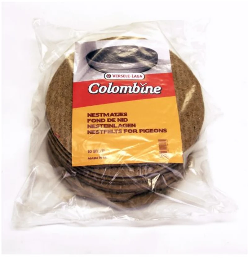 Esteras Colombine Nest - Artículos de cría de palomas - 10 piezas