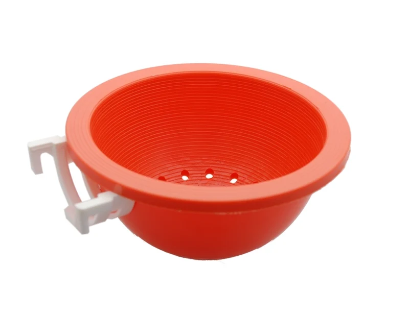 Cuenco Nido Naranja Con Gancho Blanco Ø 12cm