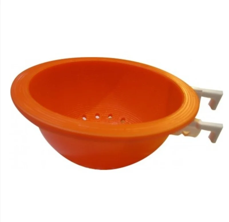 Cuenco Nido Naranja Con Gancho Blanco Ø 12cm
