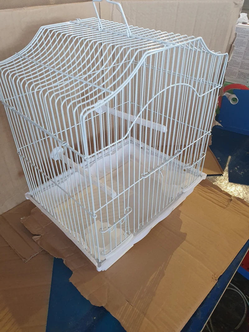 Jaula Blanca Pequeña 30x23x38