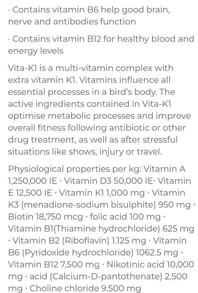 Vita-K1, Multivitaminas con suplementos de vitamina K1 100 ml - Easyyem