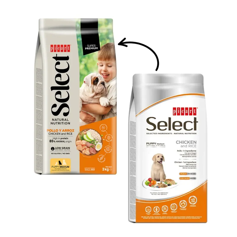 Picart Select Puppy Medium Chicken & Rice Pienso para Cachorros