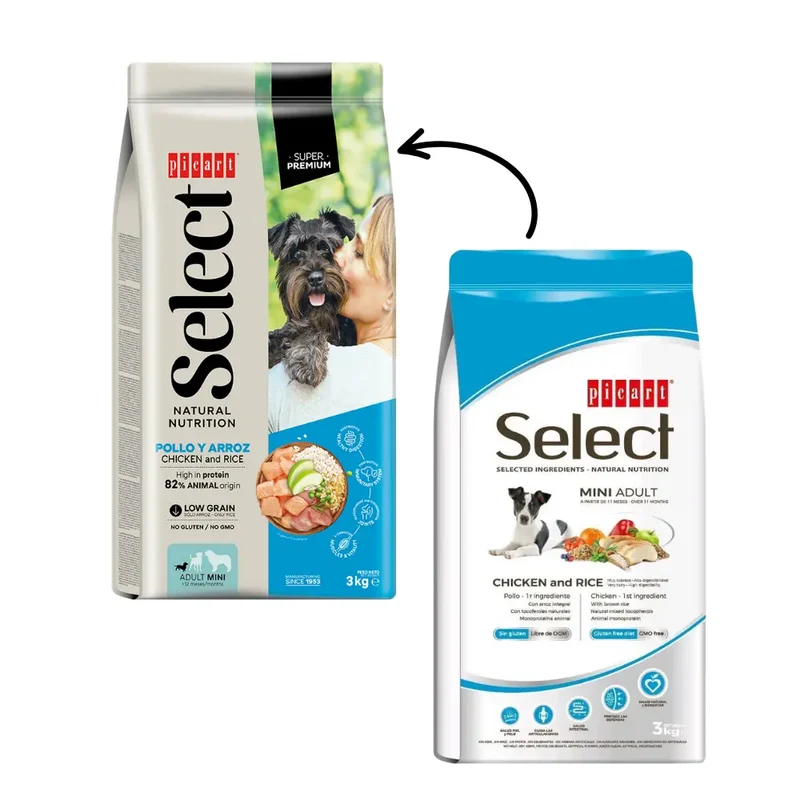 Picart Select Adult Mini Chicken & Rice Pienso para Perros