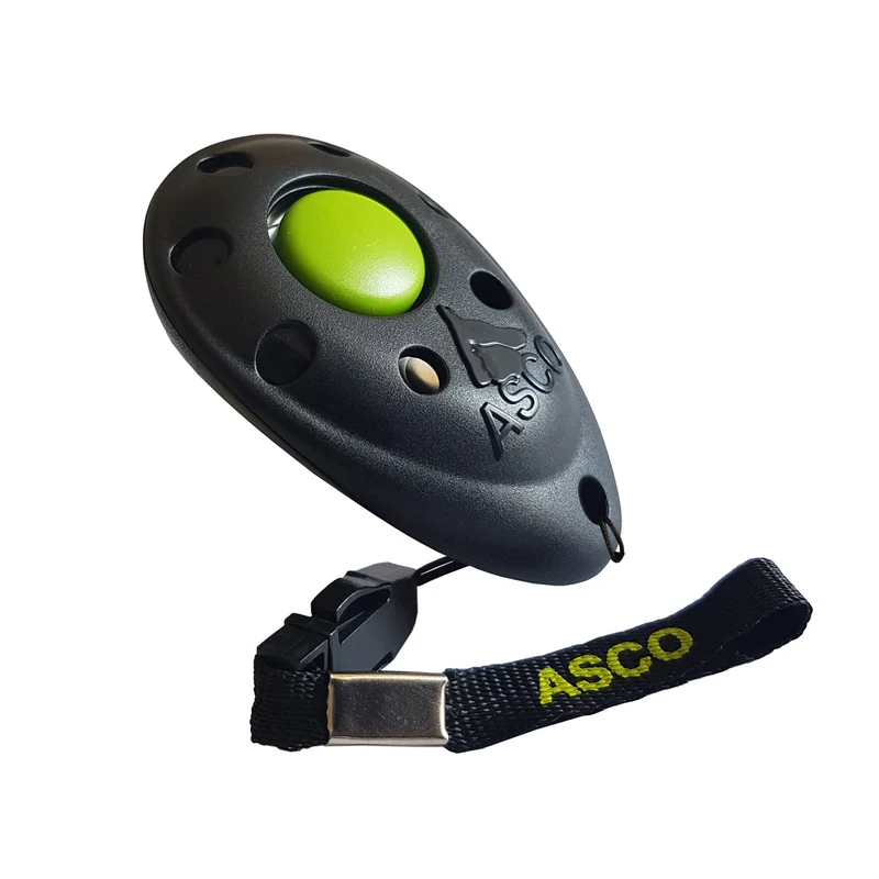 ASCO Premium Clicker - Clickertraining Profi Klicker para perros, gatos y perros