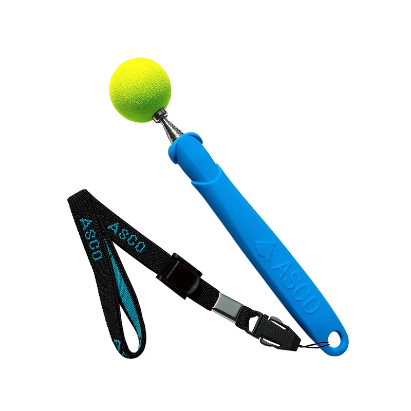 ASCO Target Stick - Target Stab für Hunde Katzen Targettraining - Targetstick ausziehbar mit Softball - Edelstahl Targetstab mit Teleskopfunktion