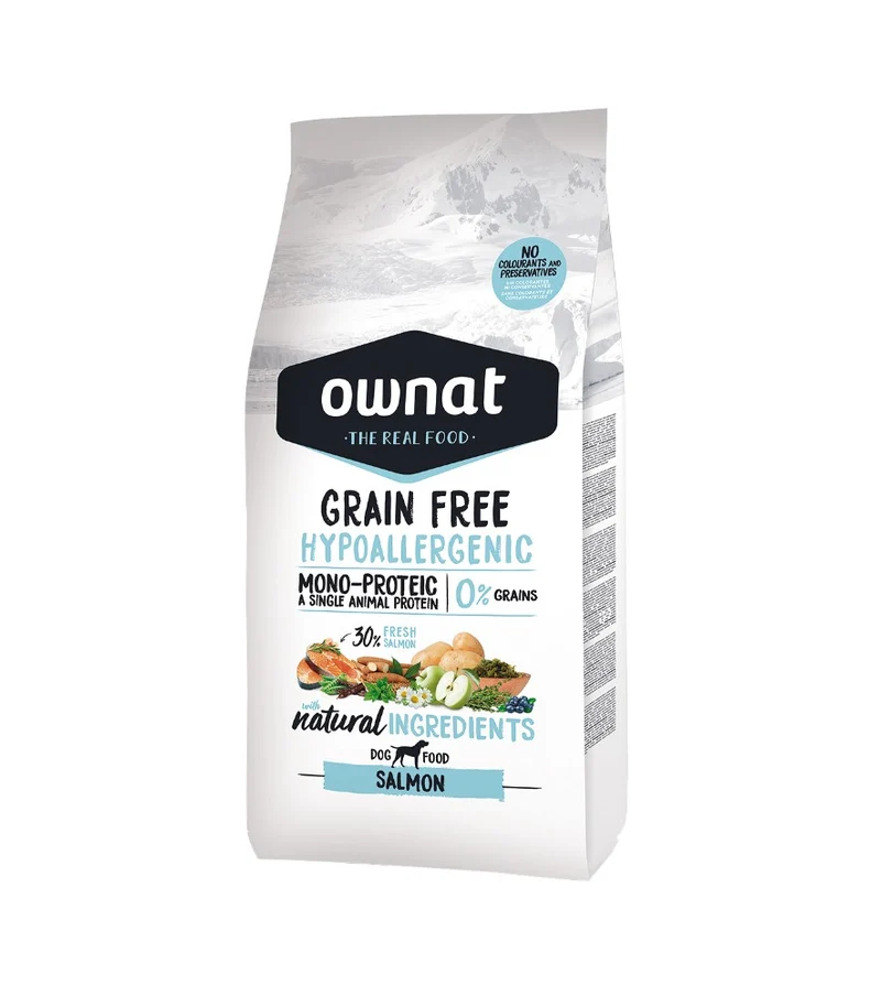 Ownat Dog Grain Free Hypoallergenic Salmón