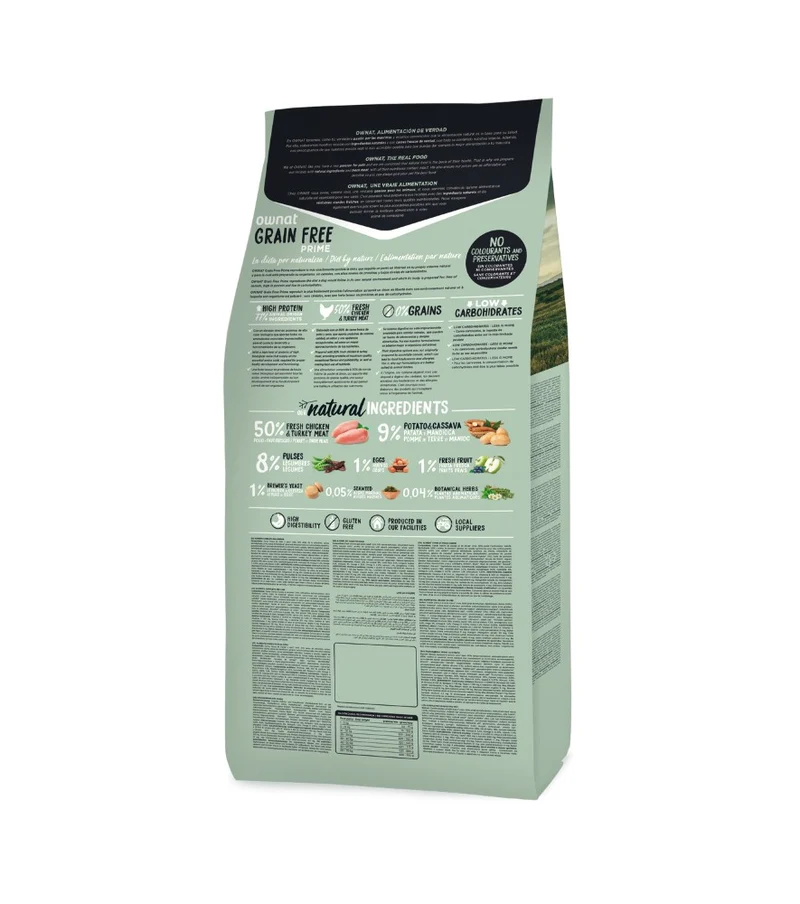Ownat Dog Prime Grain Free Chicken & Turkey
