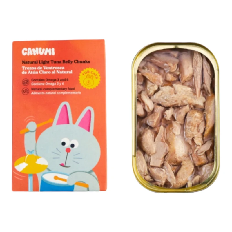 Canumi Ventresca de Atún al Natural para Gatos — Alimento Complementario