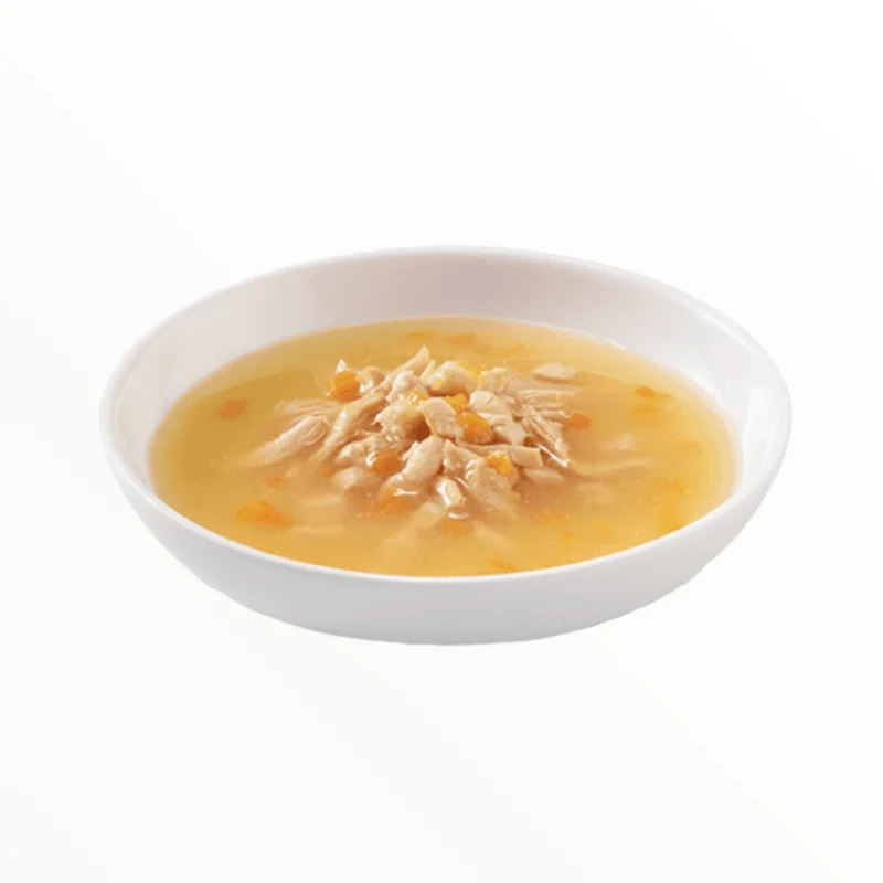 Schesir Sopa de Pollo Salvaje y Calabaza para Gatos — Comida Húmeda