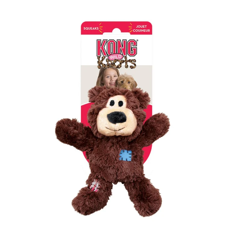 KONG Wild Knots Bears XS para Perros — Osito Pequeño con Cuerdas