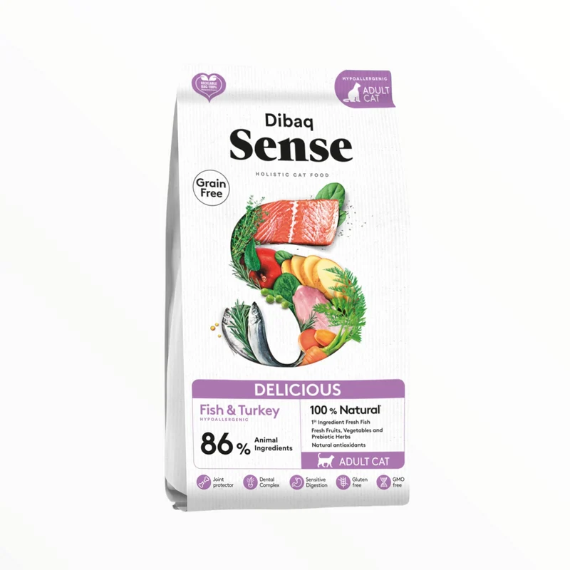 Dibaq Sense Cat Delicious — Pienso Holístico Sin Cereales para Gatos Adultos