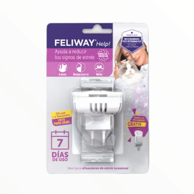 Feliway Difusor Help para Gatos — Calma Rápida en Situaciones de Estrés