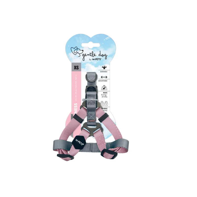 GENTLE DOG Triangle Harness Pink