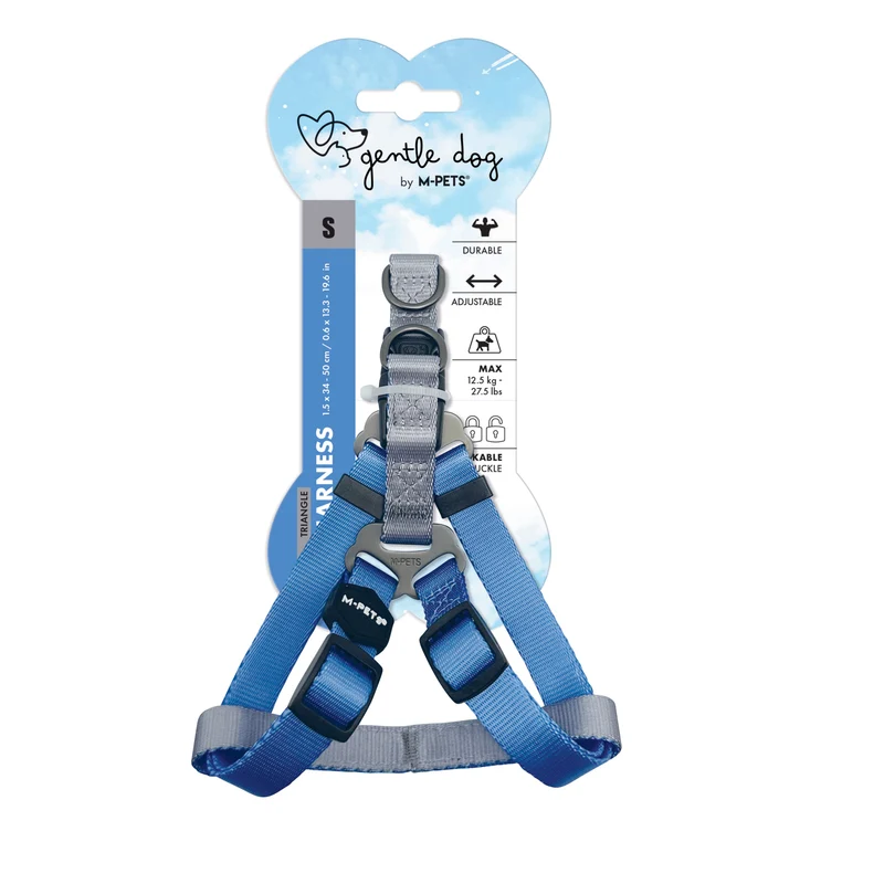GENTLE DOG Triangle Harness Blue
