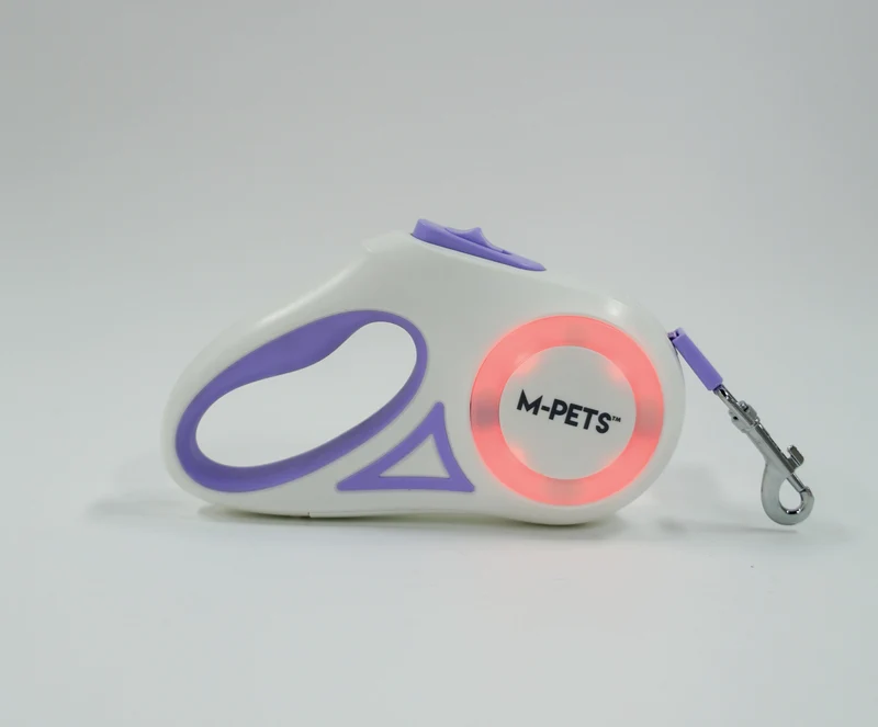 FLASH Retractable Dog Leash Purple