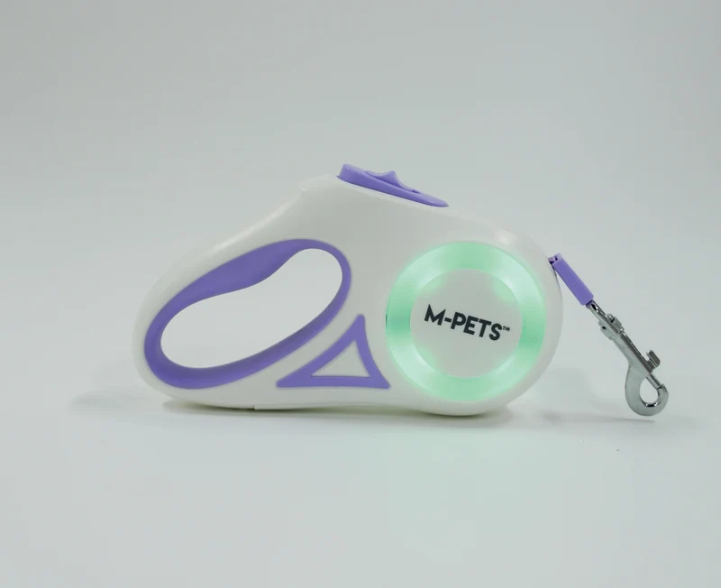 FLASH Retractable Dog Leash Purple