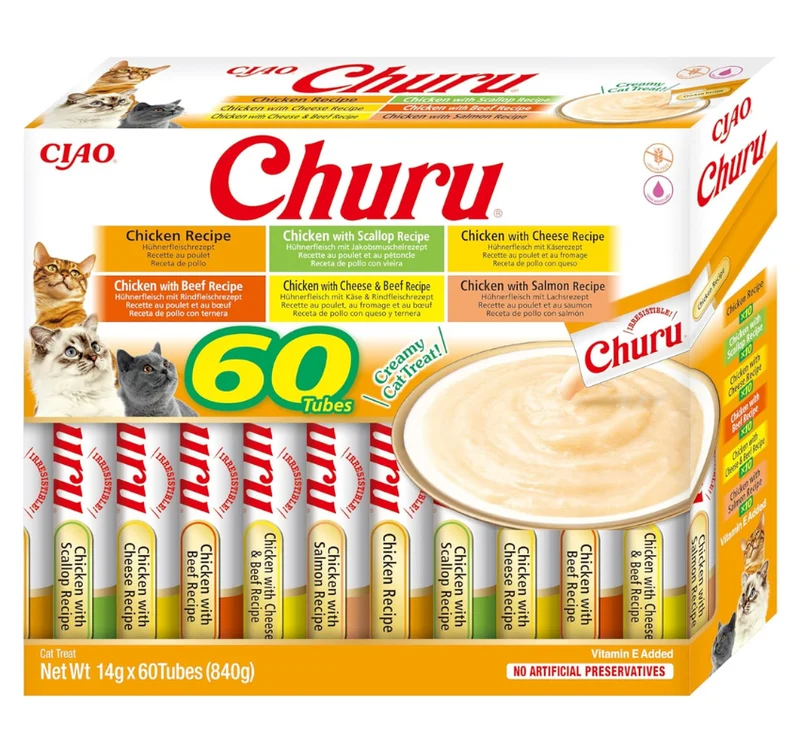 CHURU Cat Mega Pack 60 uds