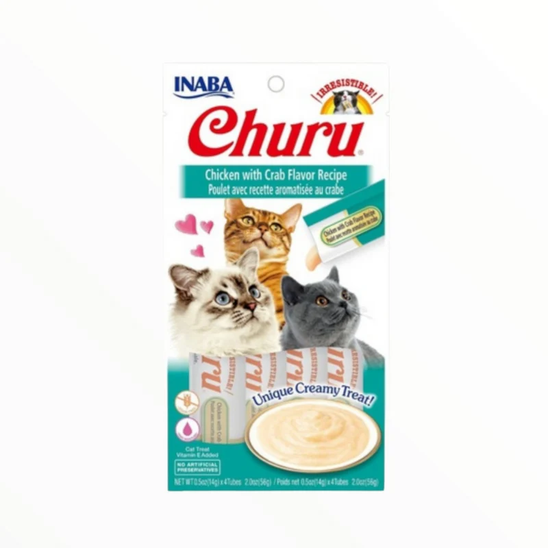 Churu Crema Pollo y Cangrejo para Gatos