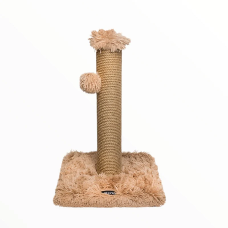 Rascador Poste Indo Peludo para Gatos — Poste de Sisal con Plataforma