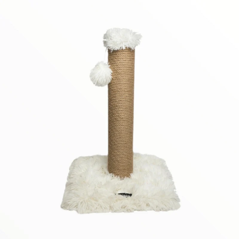 Rascador Poste Indo Peludo para Gatos — Poste de Sisal con Plataforma