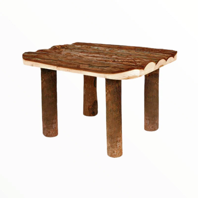 Plataforma Refugio de Madera para Roedores — Descanso y Juego