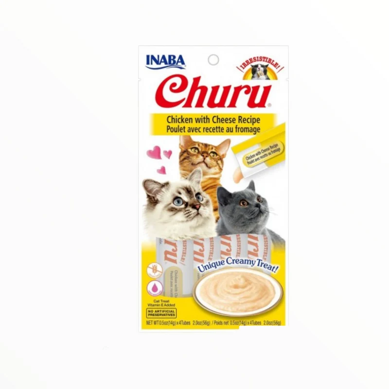 Churu Crema Pollo y Queso para Gatos
