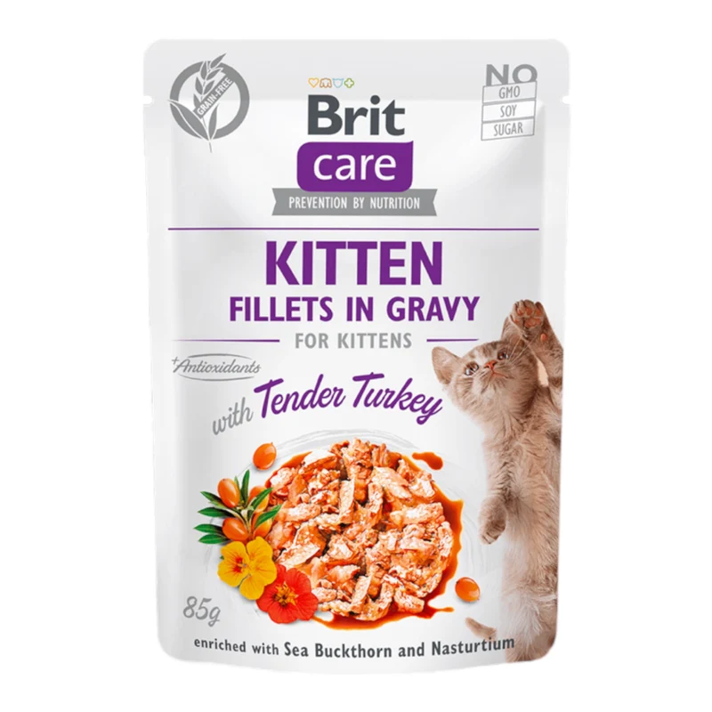 Brit Care Filetes de Pavo en Salsa para Gatitos