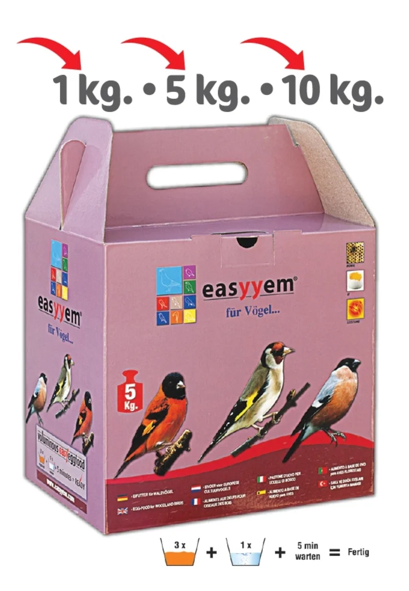 Alimento Easyyem a base de huevos para aves autóctonas, 5 kg