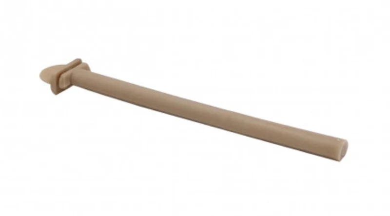Percha de plástico marrón 22cm