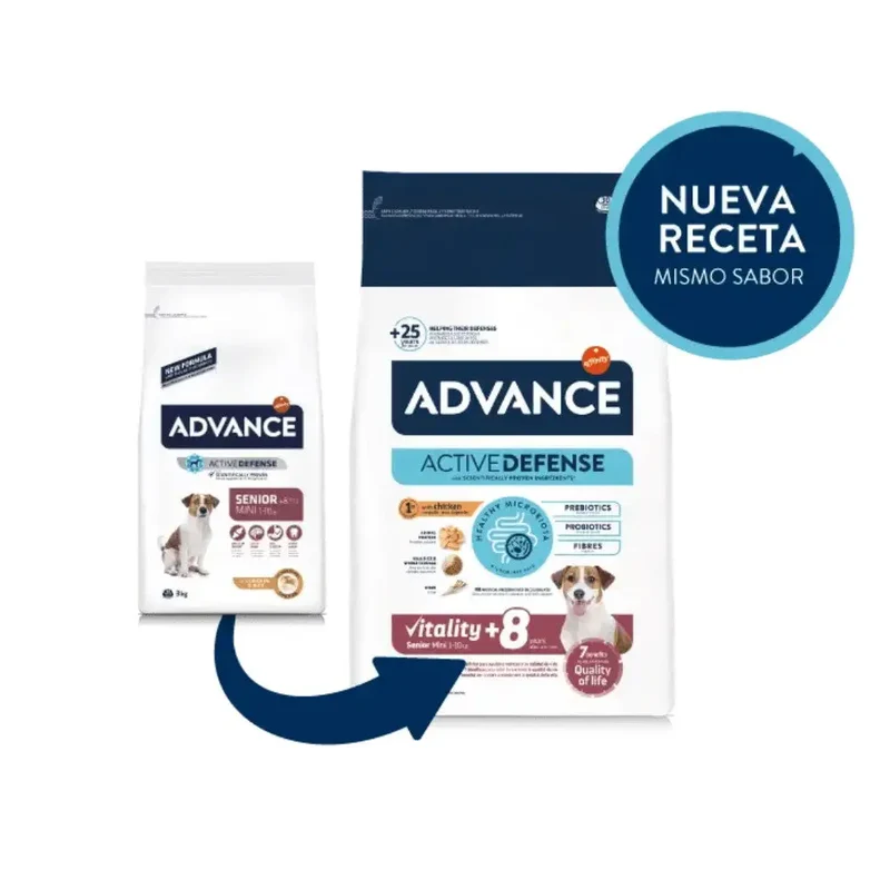 Advance Vitality Senior Mini +8 Pienso para Perros