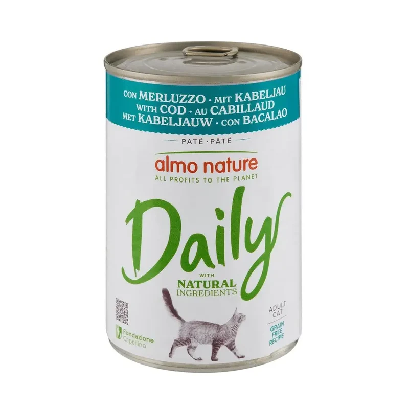 Almo Nature Cat Daily Grain Free Lata 400 g | Comida Húmeda para Gatos