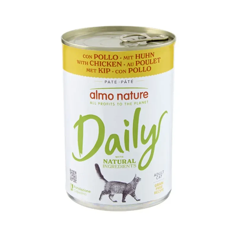 Almo Nature Cat Daily Grain Free Lata 400 g | Comida Húmeda para Gatos